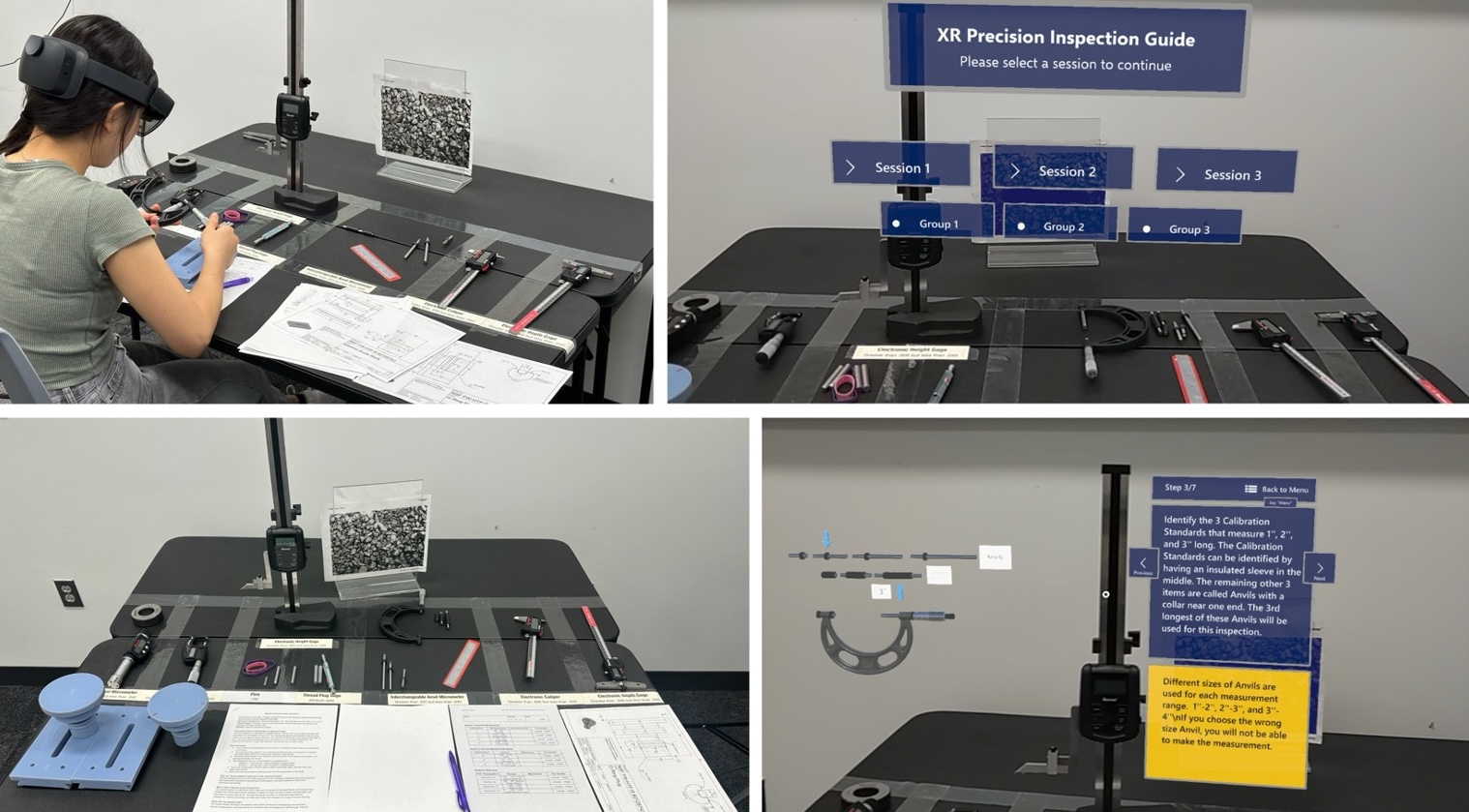 Work training in AR