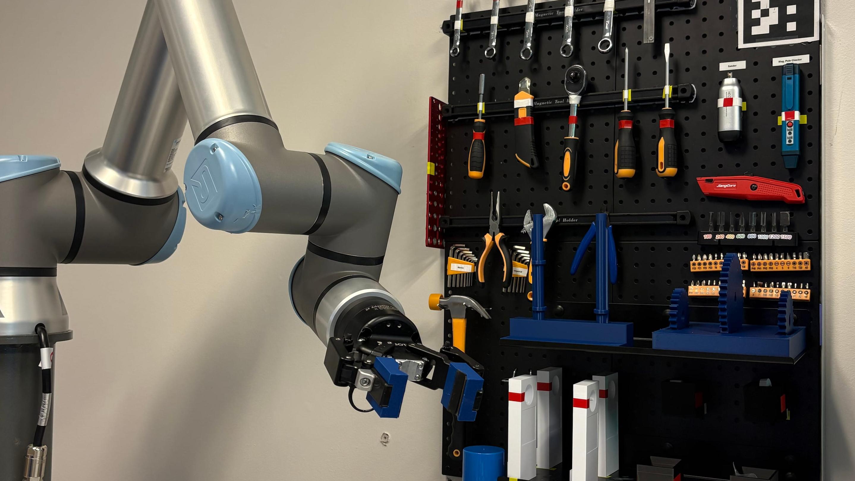 Robot with parts and tools